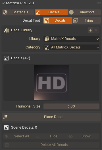 Decal panel